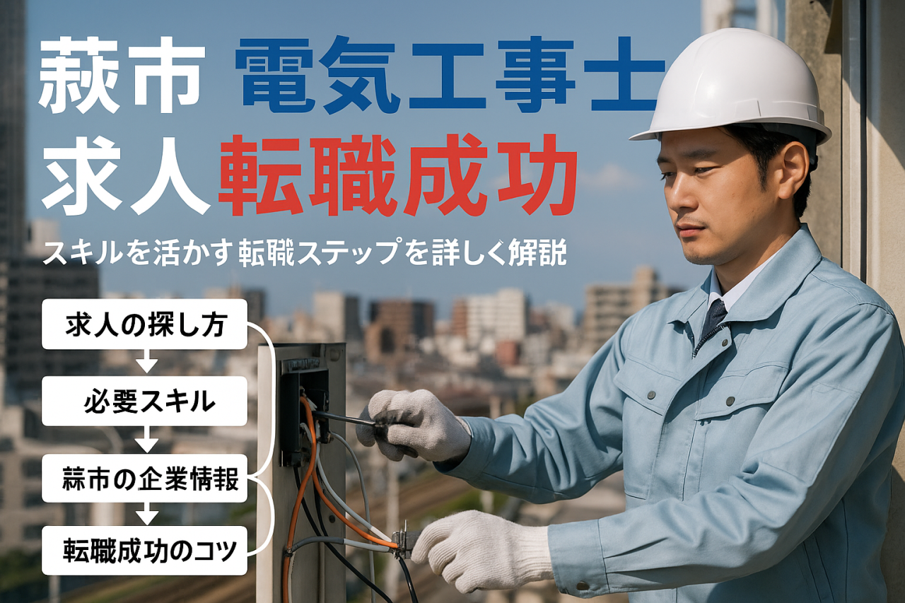 蕨市で電気工事士の求人！転職成功へ導く仕事探しのステップ
